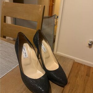 Jimmy Choo Sparkling Black Heels